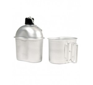 Gourde US alu avec quart